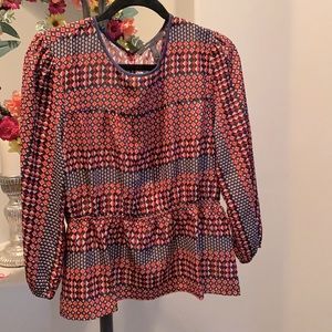 BCBG MAXAZRIA MED BLOUSE